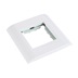 Solarix Modul French style Solarix 45 x 45mm pro 2 keystony úhlový bílý SXF-M-2-45-WH-U