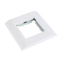 Solarix Modul French style Solarix 45 x 45mm pro 2 keystony úhlový bílý SXF-M-2-45-WH-U