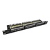 Solarix 19" patch panel Solarix 24 x RJ45 CAT6 UTP s vyvazovací lištou 1U SX24L-6-UTP-BK-N