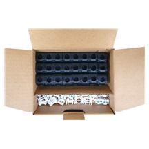 Solarix MULTIPACK 24 ks - samořezný keystone Solarix CAT5E UTP SXKJ-5E-UTP-BK-SA