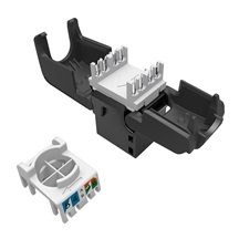 Solarix MULTIPACK 24 ks - samořezný keystone Solarix CAT5E UTP SXKJ-5E-UTP-BK-SA