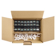 Solarix MULTIPACK 24 ks - rychlozařezávací keystone Solarix CAT6 UTP SXKJ-6-UTP-BK-NA Component Level a 4PPoE certifikace