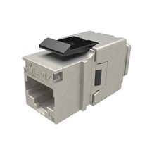 Solarix Rychlozařezávací keystone Solarix CAT6A STP SXKJ-10G-STP-BK-NA Component Level a 4PPoE certifikace
