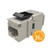 Solarix MULTIPACK 24 ks - rychlozařezávací keystone Solarix CAT6A STP SXKJ-10G-STP-BK-NA Component Level a 4PPoE certifikace