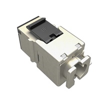 Solarix MULTIPACK 24 ks - rychlozařezávací keystone Solarix CAT6A STP SXKJ-10G-STP-BK-NA Component Level a 4PPoE certifikace
