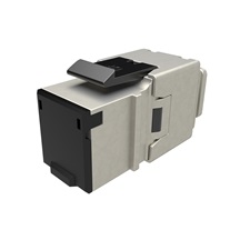 Solarix MULTIPACK 24 ks - rychlozařezávací keystone Solarix CAT6A STP SXKJ-10G-STP-BK-NA Component Level a 4PPoE certifikace