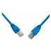 Solarix Patch kabel CAT5E SFTP PVC 10m modrý snag-proof C5E-315BU-10MB