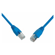 Solarix Patch kabel CAT5E SFTP PVC 10m modrý snag-proof C5E-315BU-10MB