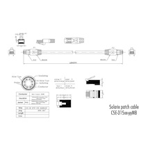 Solarix Patch kabel CAT5E SFTP PVC 10m modrý snag-proof C5E-315BU-10MB
