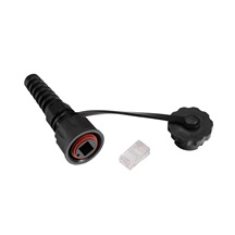 Solarix Průmyslový konektor na licnu Solarix CAT6 UTP RJ45 IP67 SXRJ45-IN-6-UTP-BK