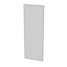 Solarix Dveře plechové s perforací LC-50, 45U, šířky 800, RAL7035, 1-bodový zámek