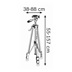 BOSCH BT 150 stavební stativ, výška 55 – 157 cm