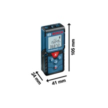 BOSCH GLM 40, laserový měřič vzdálenosti, rozsah 0,15 – 40,00 m, 635 nm, < 1 mW
