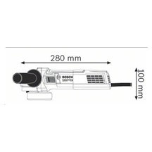 BOSCH GWS 9-125 S, úhlová bruska, 900 W, 2.800 – 11.000 ot/min, 125 mm