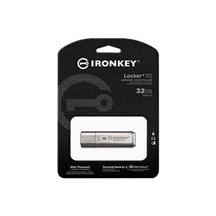 Kingston Flash Disk IronKey 32GB IKLP50 Locker+ 50 AES USB, w/256bit Encryption