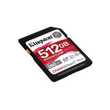 Kingston SDXC karta 512GB Canvas React Plus, UHS-II, U3, V60, R:280/W:150MB/s