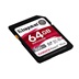 Kingston SDXC karta 64GB Canvas React Plus SDHC UHS-II 300R/260W U3 V90 for Full HD/4K/8K