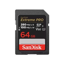 SanDisk SDXC karta 64GB Extreme PRO (280 MB/s Class 10, UHS-II V60)