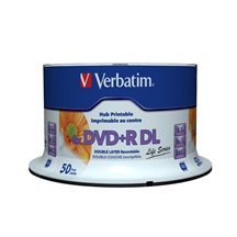 VERBATIM DVD+R Double Layer 8.5GB 8X 50 Pack Spindle