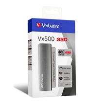 VERBATIM externí SSD 480GB Vx500 silver USB-C