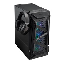 ASUS case TUF GAMING GT301 BLACK AURA, ATX Tower, černá, bez zdroje