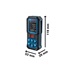 BOSCH GLM 50-22, laserový měřič vzdálenosti, rozsah 0,05 – 50,00 m, 635 nm, < 1 mW