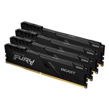 KINGSTON DIMM DDR4 128GB (Kit of 4) 3200MT/s CL16 FURY Beast Černá