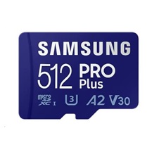 Samsung micro SDXC karta 512GB PRO Plus + SD adaptér