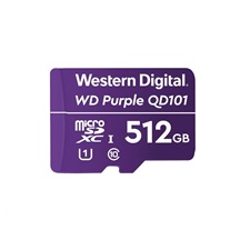 WD MicroSDXC karta 512GB Purple WDD512G1P0C Class 10 (R:100/W:60 MB/s)