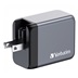VERBATIM GaN Nabíječka do sítě GNC-65, 65W, 2x USB-C, 1x USB