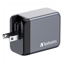 VERBATIM GaN Nabíječka do sítě GNC-65, 65W, 2x USB-C, 1x USB