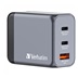 VERBATIM GaN Nabíječka do sítě GNC-65, 65W, 2x USB-C, 1x USB