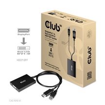 Club3D Adaptér aktivní DisplayPort na Dual Link DVI-D, USB napájení, 60cm, HDCP off, pro Apple Cinema displeje
