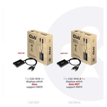 Club3D Adaptér aktivní DisplayPort na Dual Link DVI-D, USB napájení, 60cm, HDCP off, pro Apple Cinema displeje