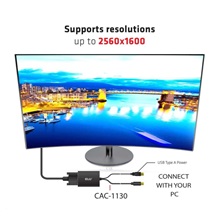 Club3D Adaptér aktivní Mini DisplayPort 1.2 na Dual Link DVI-D Active Adapter, pouze HDCP, 4k30Hz, 60cm