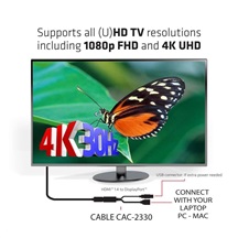 Club3D Adaptér HDMI 1.4 na DisplayPort 1.1 (M/F), USB napájení, 18cm