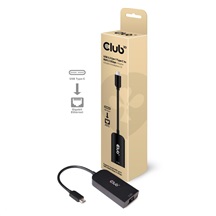 Club3D Adaptér USB 3.2 Gen 1 Typ C na RJ45 2.5Gbps, 24cm