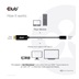 Club3D aktivní adaptér HDMI na USB-C, 4K60Hz, M/F