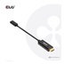 Club3D aktivní adaptér HDMI na USB-C, 4K60Hz, M/F