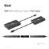 Club3D Dokovací stanice USB-C 7v1, 2xDP, 2xUSB-C, 2xUSB, 1xRJ45, černá