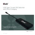 Club3D hub 1xUSB-C na 4xUSB-C, 10Gbps port, PD 3.0