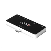 Club3D hub pro mobilní telefony USB Type C 4-in-1 Hub to HDMI™ 4K60Hz USB Type C PD / USB Type A / Audio jack