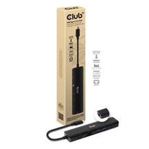 Club3D hub USB-C 3.2 Gen1 7in1 Hub HDMI 4K60Hz, 2x SD card, 2x USB-A, USB-C PD - nabíjení 100W, RJ45