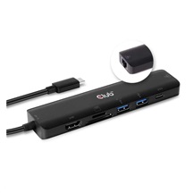 Club3D hub USB-C 3.2 Gen1 7in1 Hub HDMI 4K60Hz, 2x SD card, 2x USB-A, USB-C PD - nabíjení 100W, RJ45