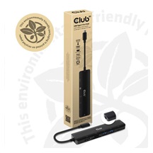 Club3D hub USB-C 3.2 Gen1 7in1 Hub HDMI 4K60Hz, 2x SD card, 2x USB-A, USB-C PD - nabíjení 100W, RJ45