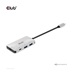 Club3D hub USB-C Gen2 PD na 2x USB-C 10G porty a 2x USB-A 10G porty