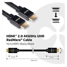 Club3D Kabel HDMI 2.0 aktivní, High Speed 4K UHD, Redmere (M/M), 15m, 28 AWG