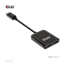 Club3D Video adaptér MST (Multi Stream Transport) DisplayPort 1.4 na DisplayPort 1.4 Dual Monitor 4K60Hz (M/F), černá