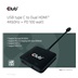 Club3D Video hub MST USB-C na 2xHDMI + USB-C PD 3.0, 4K60Hz