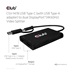 Club3D Video rozbočovač USB-C (USB-A adaptér) na 2xDP 4K60Hz Video splitter
